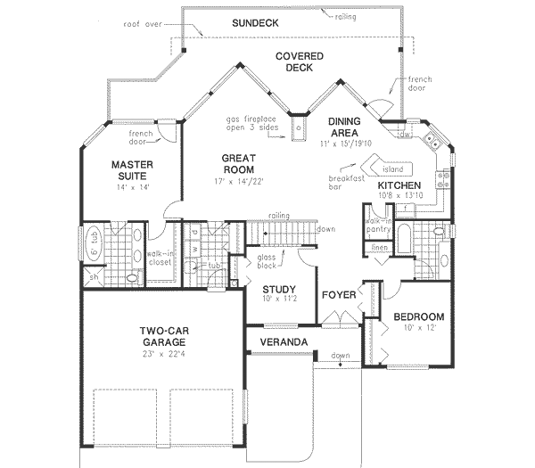 Traditional Floor Plan - Main Floor Plan #18-325