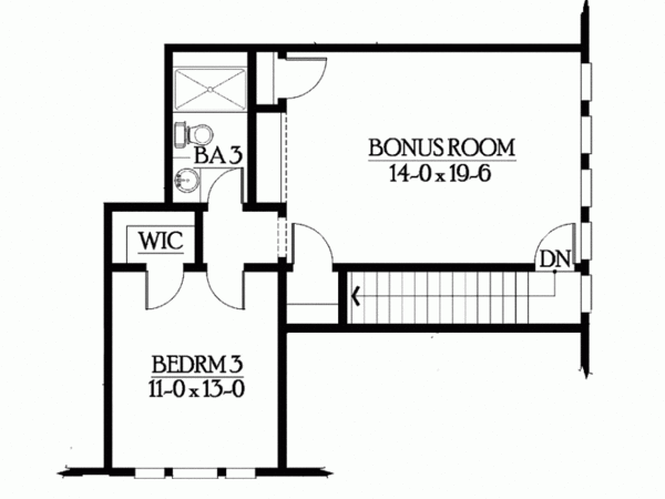 Home Plan - Country Floor Plan - Upper Floor Plan #132-204