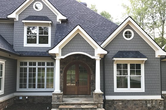 Exterior - Front Elevation 3 for Traditional House Plan #437-86 - 4 bed, 3.5 bath