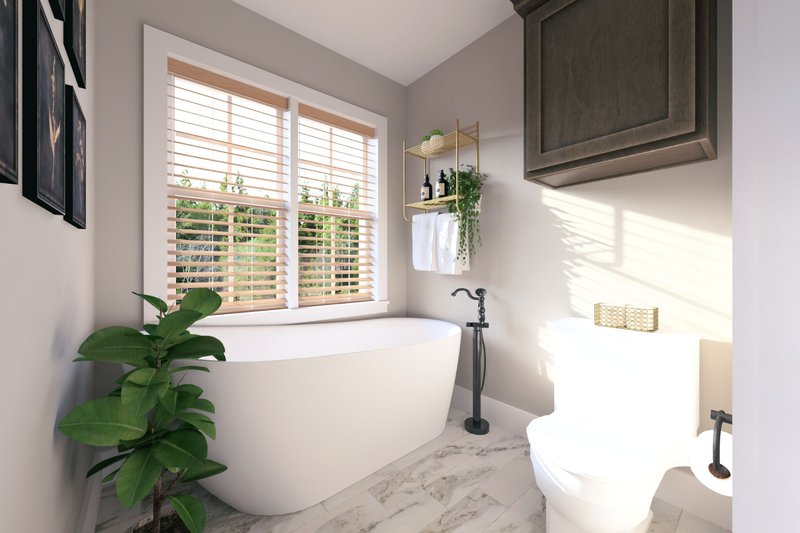 Home Plan - Interior - Master Bathroom for European House Plan #44-138 - 3 bed, 2 bath