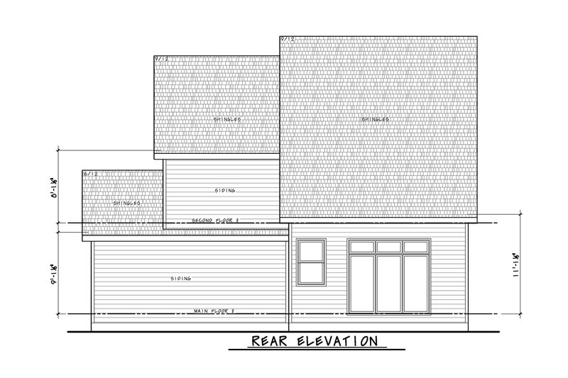 House Plan Design - Exterior - Other Elevation 1 for Craftsman House Plan #20-2485 - 4 bed, 3.5 bath