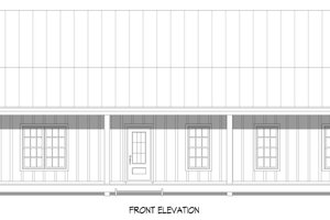 Exterior - Front Elevation 3 for Country House Plan #932-627 - 2 bed, 2 bath