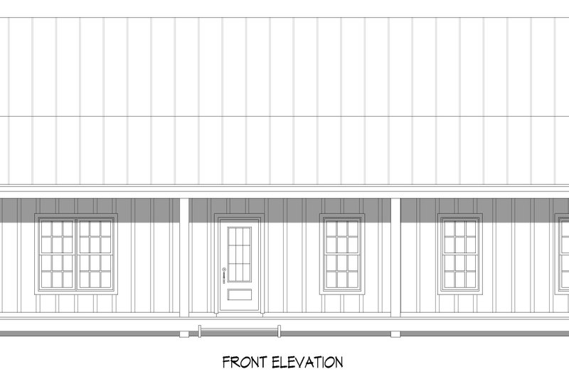 House Design - Exterior - Front Elevation 3 for Country House Plan #932-627 - 2 bed, 2 bath
