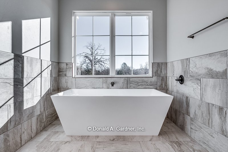 Architectural House Design - Interior - Master Bathroom for Farmhouse House Plan #929-1070 - 4 bed, 3 bath