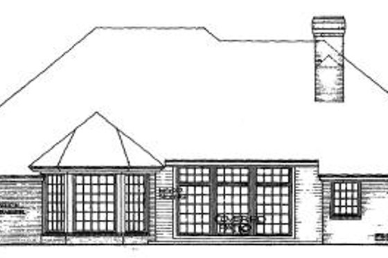 Exterior - Rear Elevation House Plan #310-144 - 4 bed, 3 bath