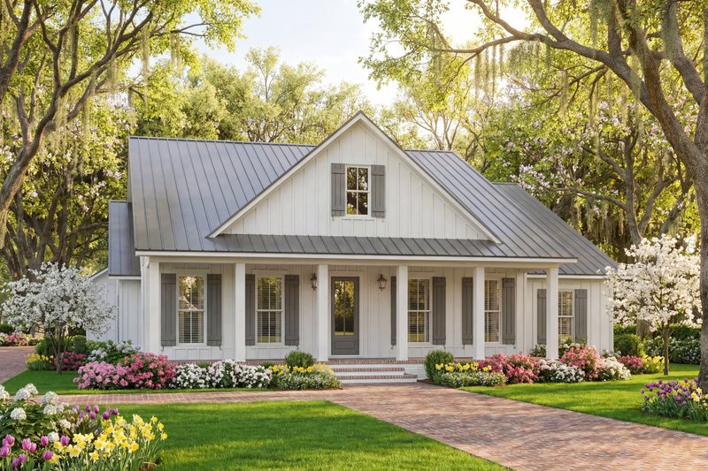 Architectural House Design - Exterior - Front Elevation 10 for Farmhouse House Plan #430-414 - 3 bed, 2.5 bath