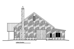Exterior - Other Elevation for Barndominium House Plan #1081-30 - 2 bed, 2.5 bath
