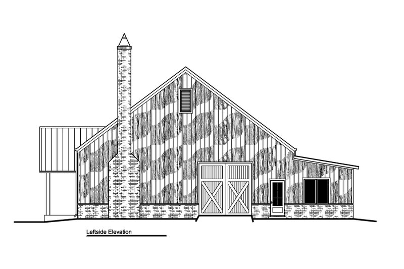 Dream House Plan - Exterior - Other Elevation for Barndominium House Plan #1081-30 - 2 bed, 2.5 bath