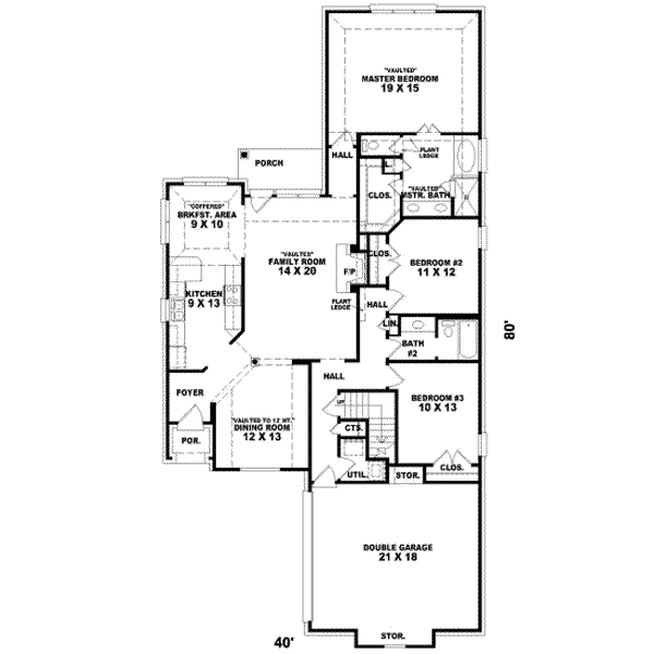 European Floor Plan - Main Floor Plan #81-927