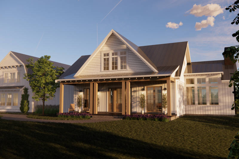 Home Plan - Farmhouse Exterior - Front Elevation Plan #1086-2
