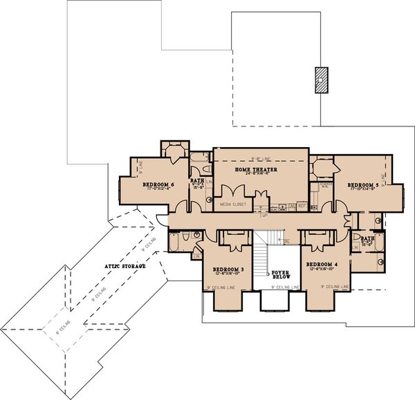 Home Plan - European Floor Plan - Upper Floor Plan #923-271