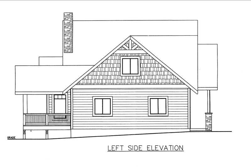 Architectural House Design - Exterior - Other Elevation for Craftsman House Plan #117-977 - 3 bed, 2.5 bath