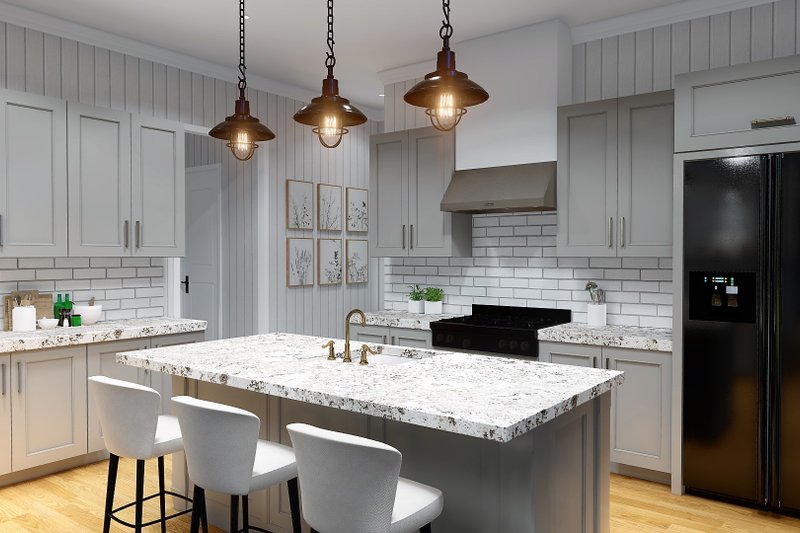 House Plan Design - Interior - Kitchen for Ranch House Plan #54-553 - 3 bed, 2.5 bath