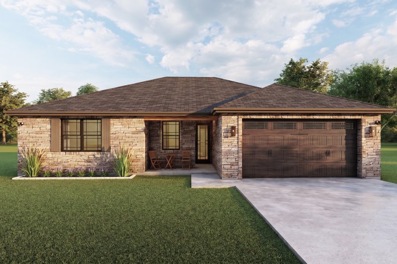 Dream House Plan - Exterior - Front Elevation 2 for Traditional House Plan #1127-13 - 3 bed, 2 bath