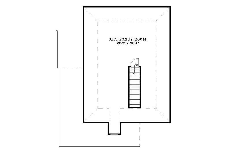 Architectural House Design - Floor Plan - Upper Floor for Traditional House Plan #17-1158 - 3 bed, 2 bath