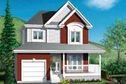 Traditional Style House Plan - 3 Beds 1.5 Baths 1166 Sq/Ft Plan #25-2031 