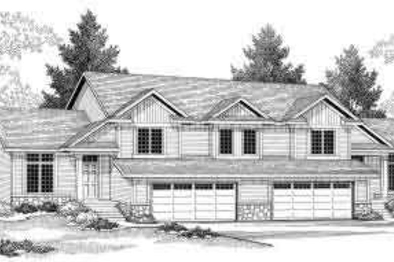 House Blueprint - Traditional Exterior - Front Elevation Plan #70-743