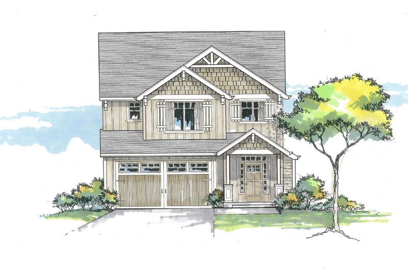 House Plan Design - Craftsman Exterior - Front Elevation Plan #53-608