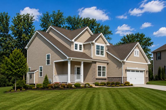 Exterior - Front Elevation 4 for Craftsman House Plan #20-2220 - 3 bed, 2.5 bath