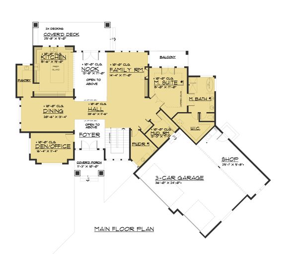 Home Plan - Contemporary Floor Plan - Main Floor Plan #1066-73
