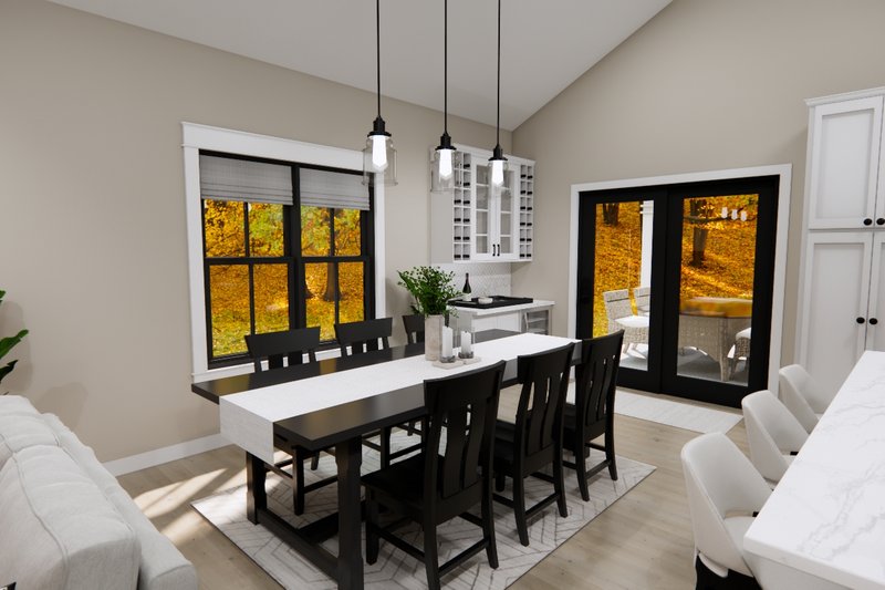 Dream House Plan - Interior - Dining Room for Farmhouse House Plan #51-1483 - 2 bed, 2 bath