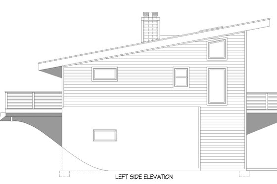 Exterior - Other Elevation 1 for Contemporary House Plan #932-583 - 1 bed, 1 bath