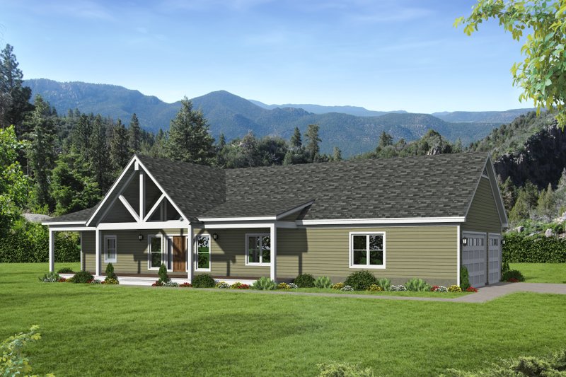 House Design - Ranch Exterior - Front Elevation Plan #932-577