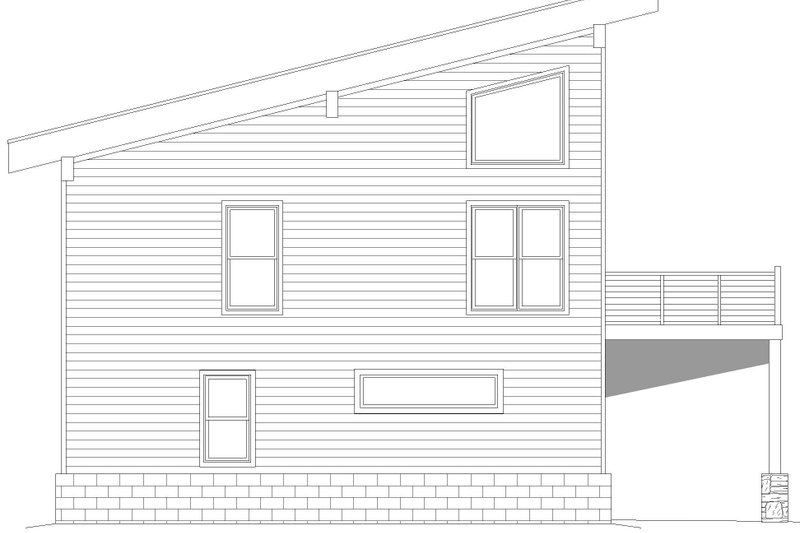 House Plan Design - Exterior - Other Elevation for Contemporary House Plan #932-779 - 3 bed, 2 bath