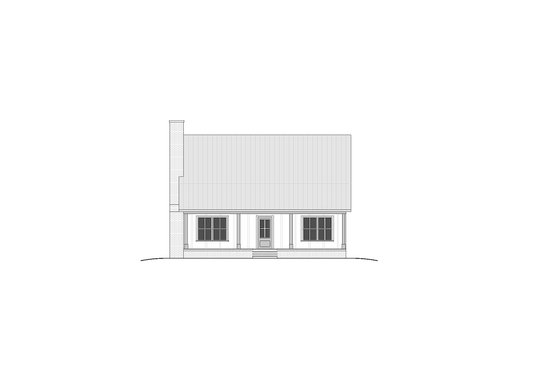 Exterior - Front Elevation 4 for Farmhouse House Plan #1117-13 - 2 bed, 2.5 bath