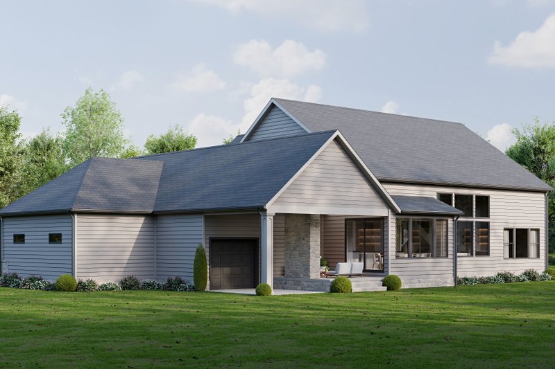 House Design - Exterior - Rear Elevation for Country House Plan #1089-65 - 3 bed, 2.5 bath
