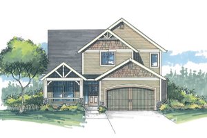 Craftsman Exterior - Front Elevation Plan #53-466