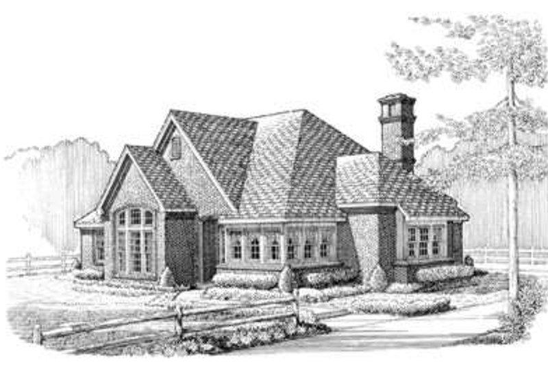 Architectural House Design - European Exterior - Front Elevation Plan #410-316