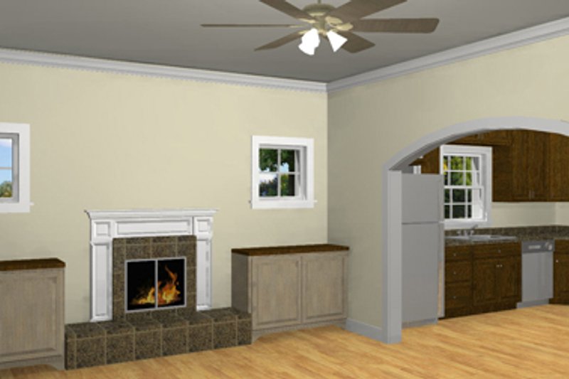 House Plan Design - Exterior - Other Elevation 2 for Traditional House Plan #44-185 - 3 bed, 2 bath