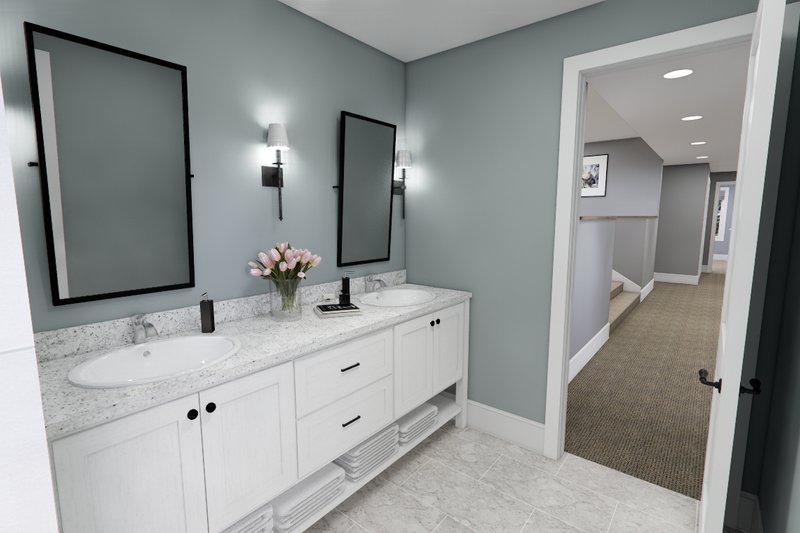 Architectural House Design - Interior - Bathroom 2 for Farmhouse House Plan #51-1560 - 6 bed, 4.5 bath