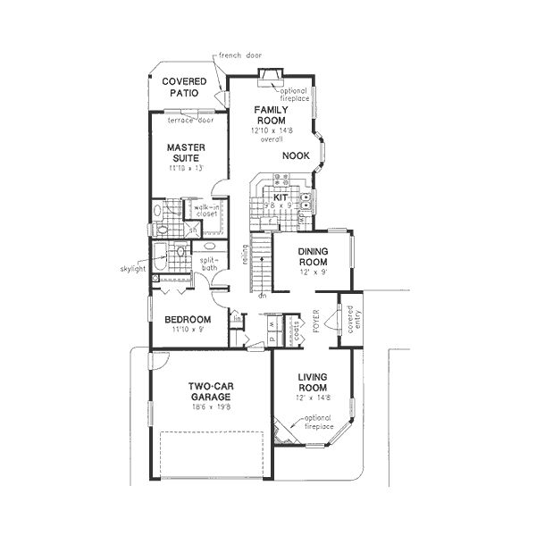 Dream House Plan - Traditional Floor Plan - Main Floor Plan #18-9260