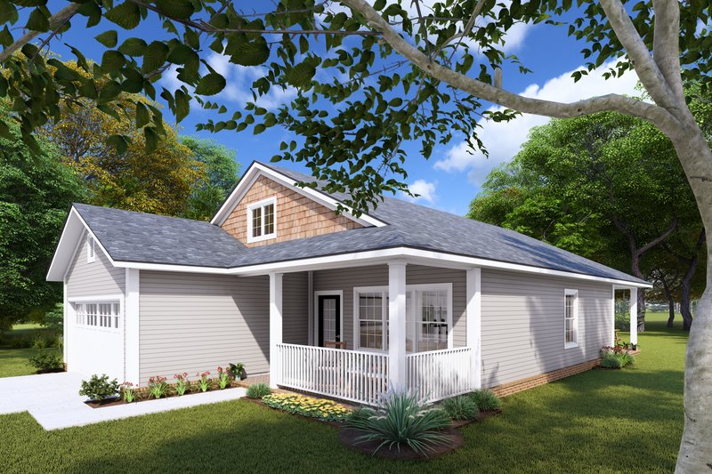 House Plan Design - Exterior - Other Elevation for Cottage House Plan #513-2236 - 3 bed, 2 bath