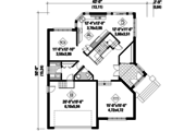 European Style House Plan - 3 Beds 2 Baths 2678 Sq/Ft Plan #25-4530 