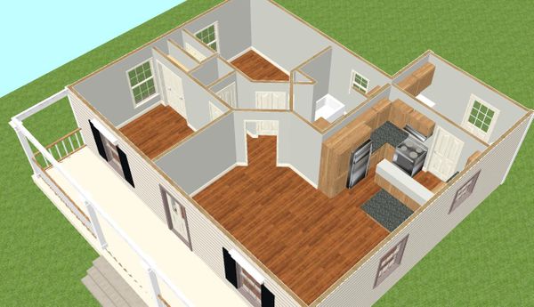 Home Plan - Country Floor Plan - Other Floor Plan #44-203