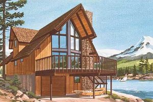 Bungalow Exterior - Front Elevation Plan #320-301