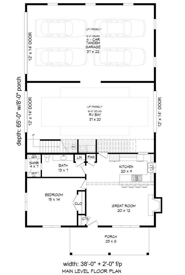 Architectural House Design - Mediterranean Floor Plan - Main Floor Plan #932-337