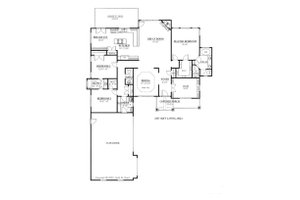 Floor Plan - Main Floor for Craftsman House Plan #437-52 - 3 bed, 2.5 bath