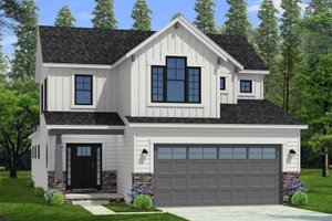 Craftsman Exterior - Front Elevation Plan #1057-43