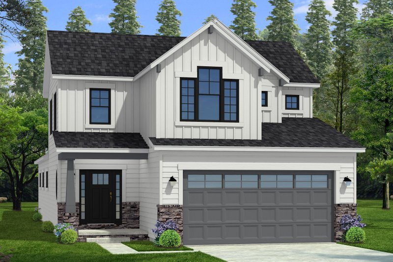 Craftsman Style House Plan - 3 Beds 2.5 Baths 2126 Sq/Ft Plan #1057-43