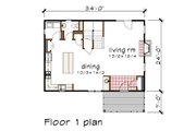 Modern Style House Plan - 3 Beds 2.5 Baths 1571 Sq/Ft Plan #79-298 