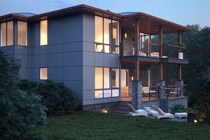 Exterior - Other Elevation 2 for Contemporary House Plan #1066-54 - 3 bed, 3 bath