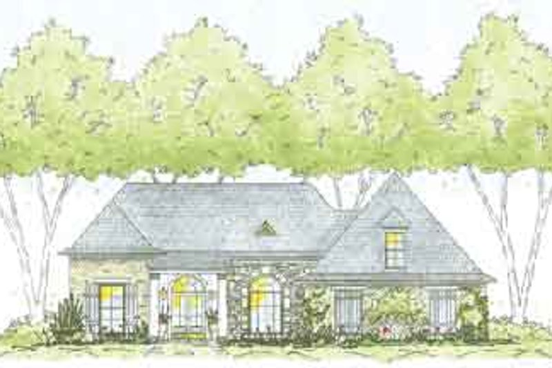 House Plan Design - Southern Exterior - Front Elevation Plan #36-427