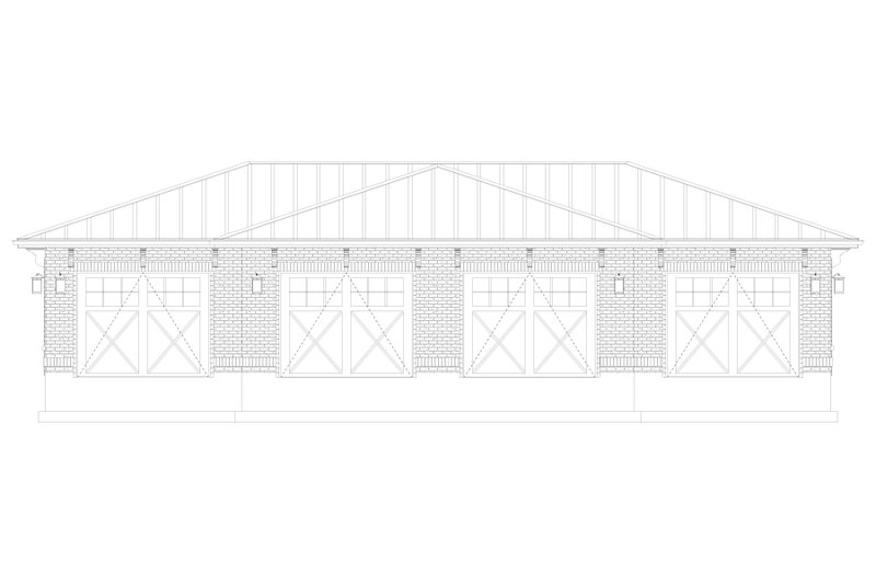 House Blueprint - Exterior - Front Elevation 6 for Mediterranean House Plan #1060-499, 0 bath