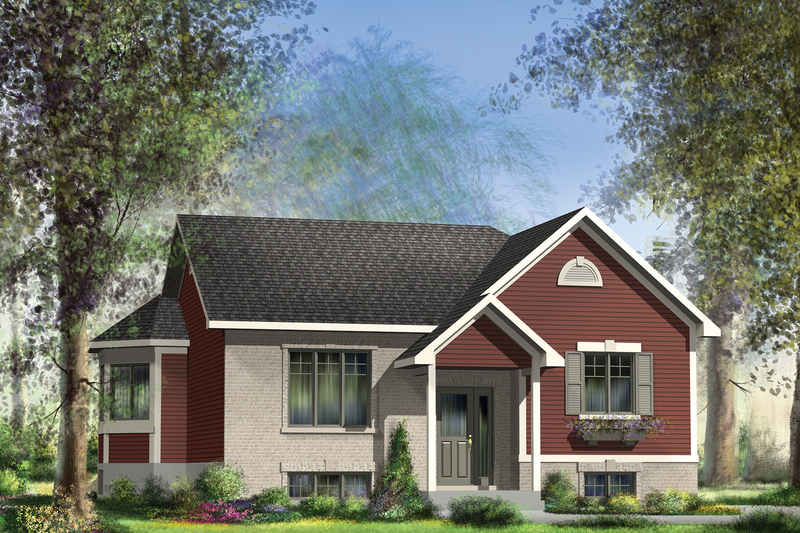 House Blueprint - Traditional Exterior - Front Elevation Plan #25-4450