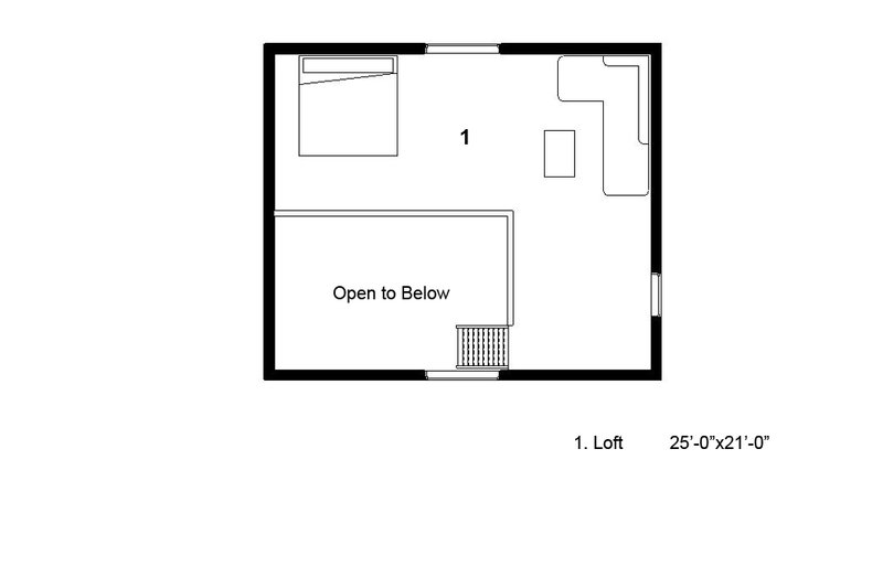 Architectural House Design - Floor Plan - Other Floor for Cottage House Plan #497-62 - 1 bed, 1 bath