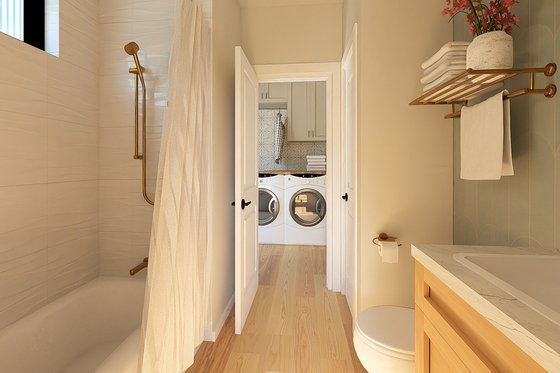 Interior - Bathroom 1 for Ranch House Plan #126-246 - 2 bed, 2 bath